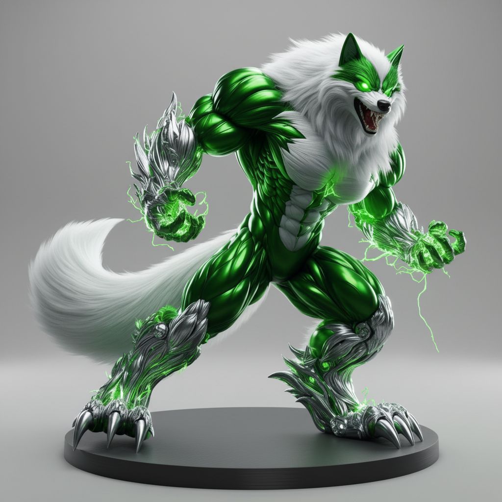Werewolf Electric Figurine free 3D printable STL