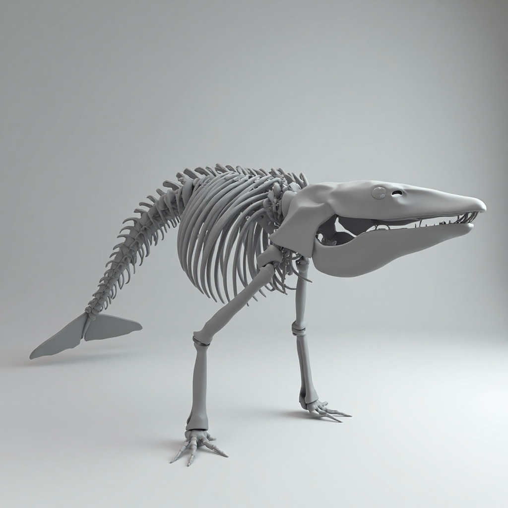 Blue Whale Skeleton Model free 3D printable STL