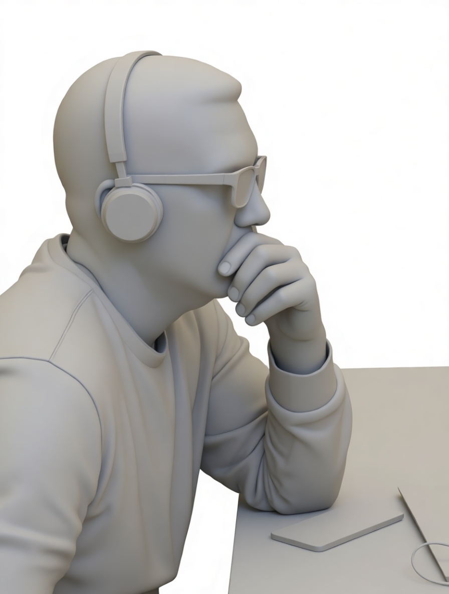 Man Thinking Figurine free 3D printable STL