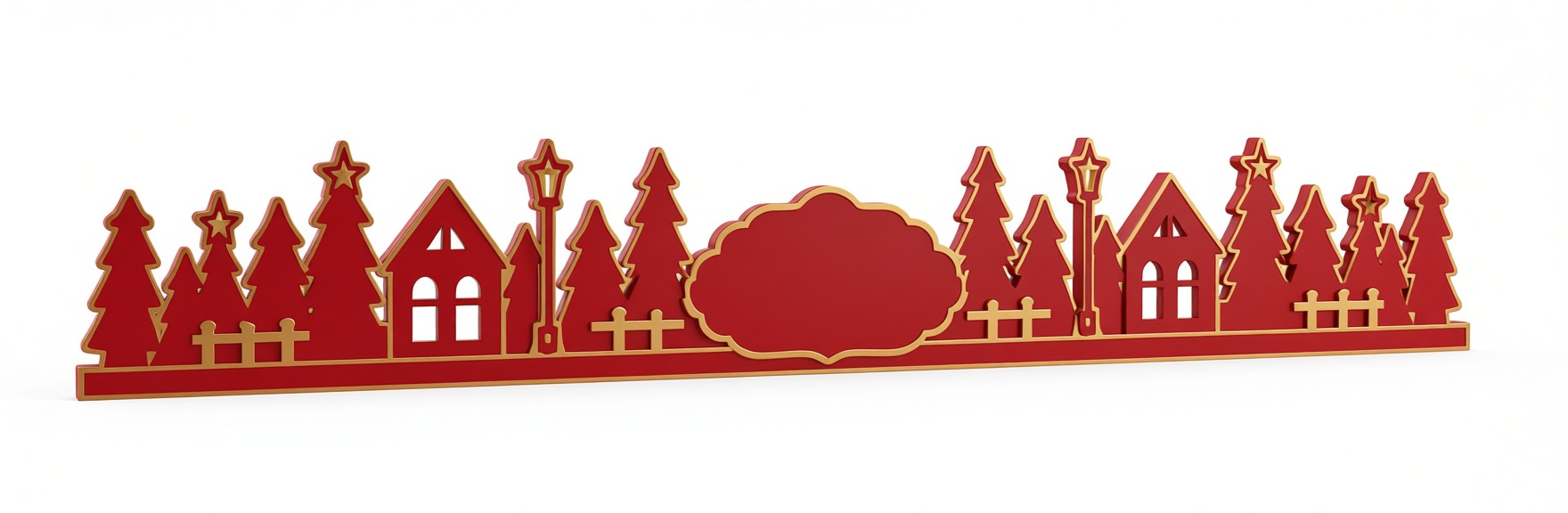 Christmas Village Scene free 3D printable STL