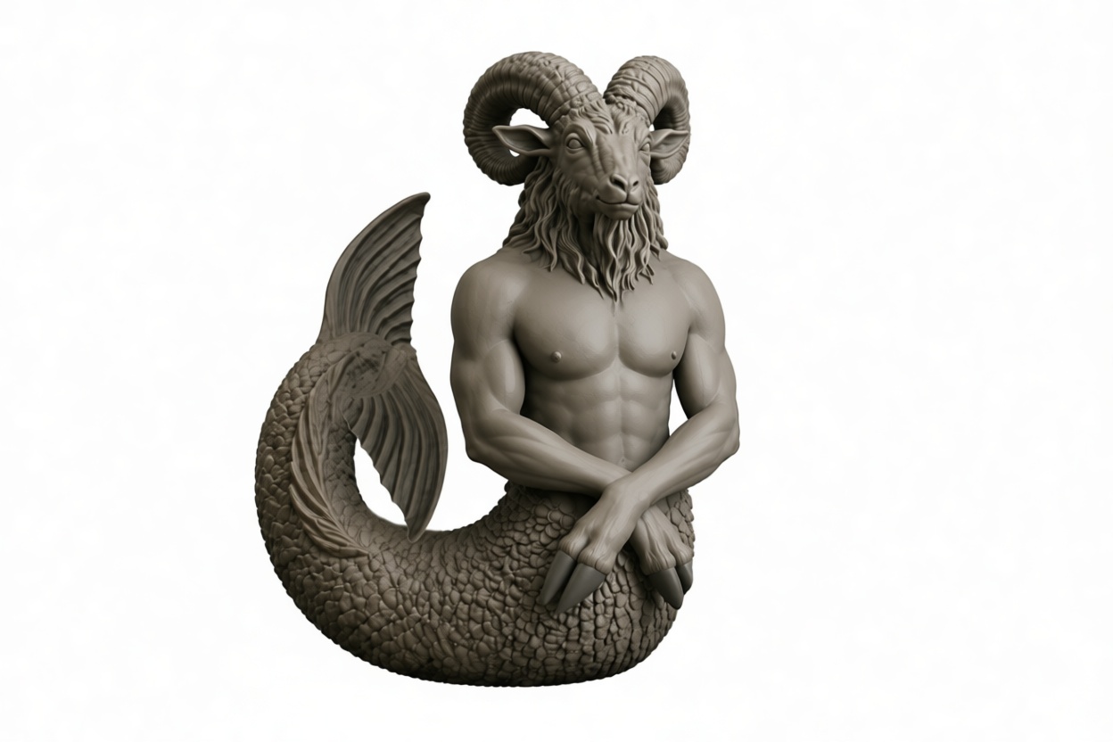 Goat-Fish Capricorn Figurine free 3D printable STL
