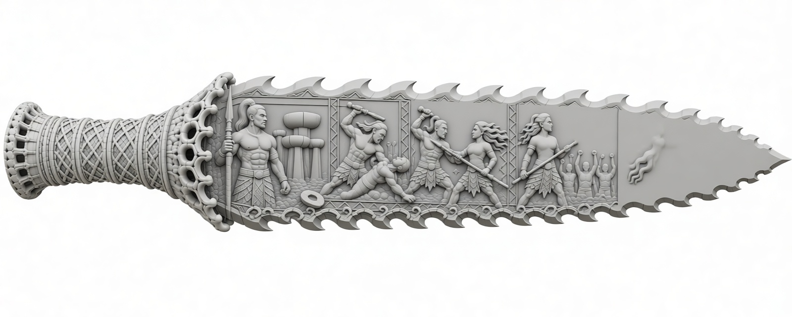Fantasy Warrior Knife free 3D printable STL