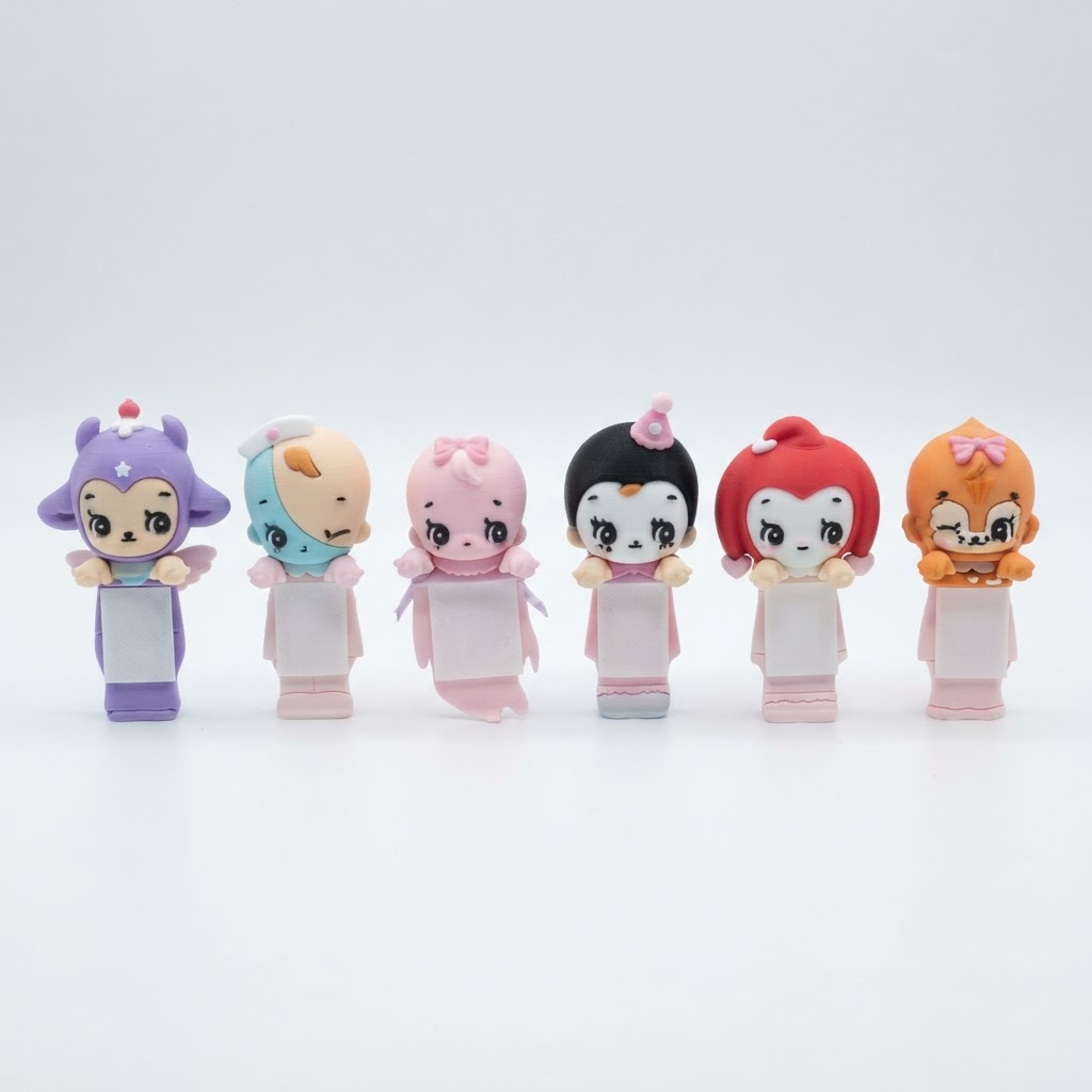 Kawaii Figure Set free 3D printable STL
