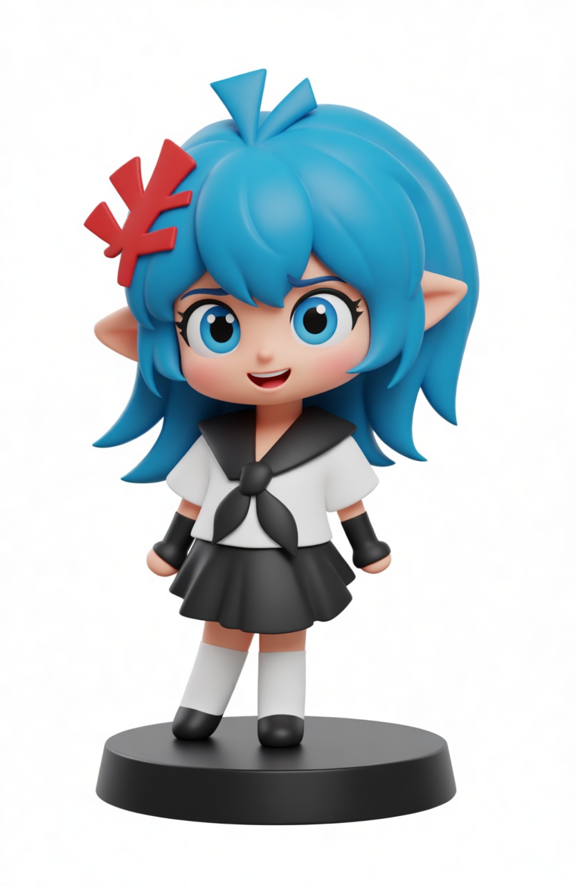 Anime Schoolgirl Figurine free 3D printable STL