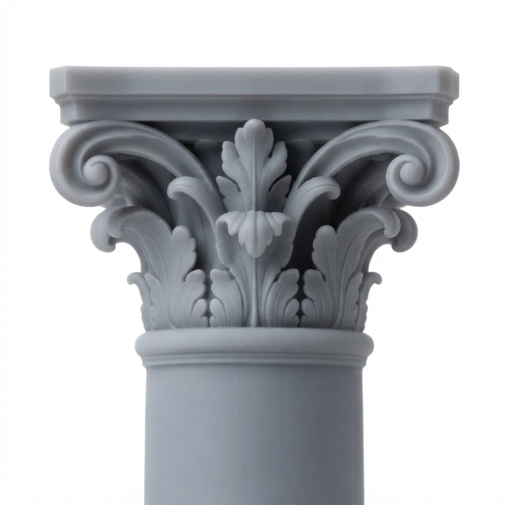 Corinthian Column Capital free 3D printable STL