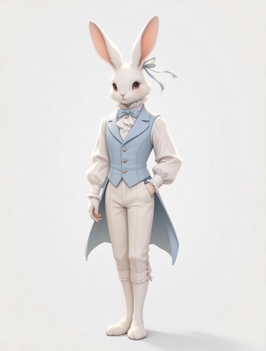 Anthropomorphic Rabbit Figurine free 3D printable STL