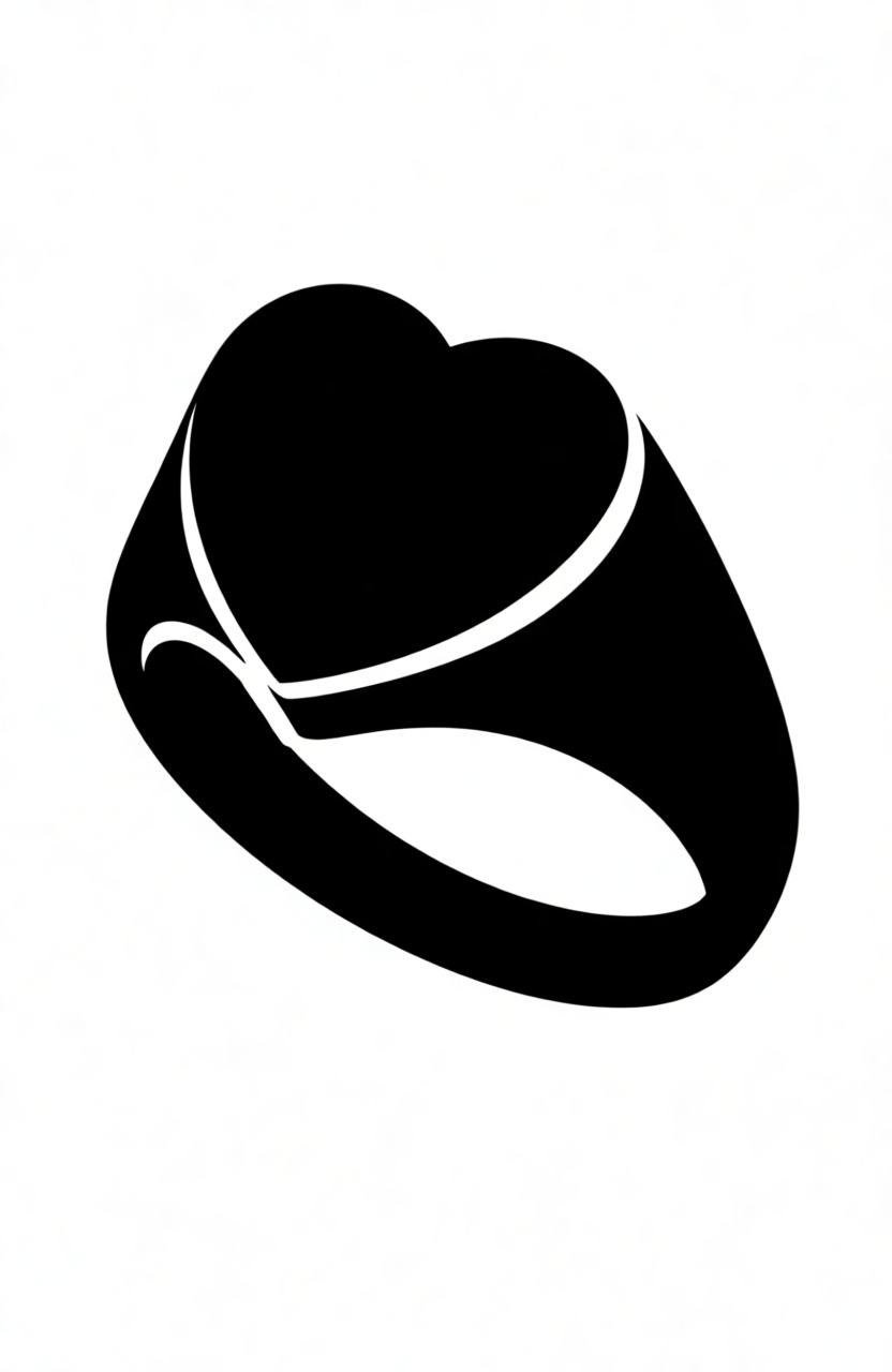 Heart Signet Ring free 3D printable STL