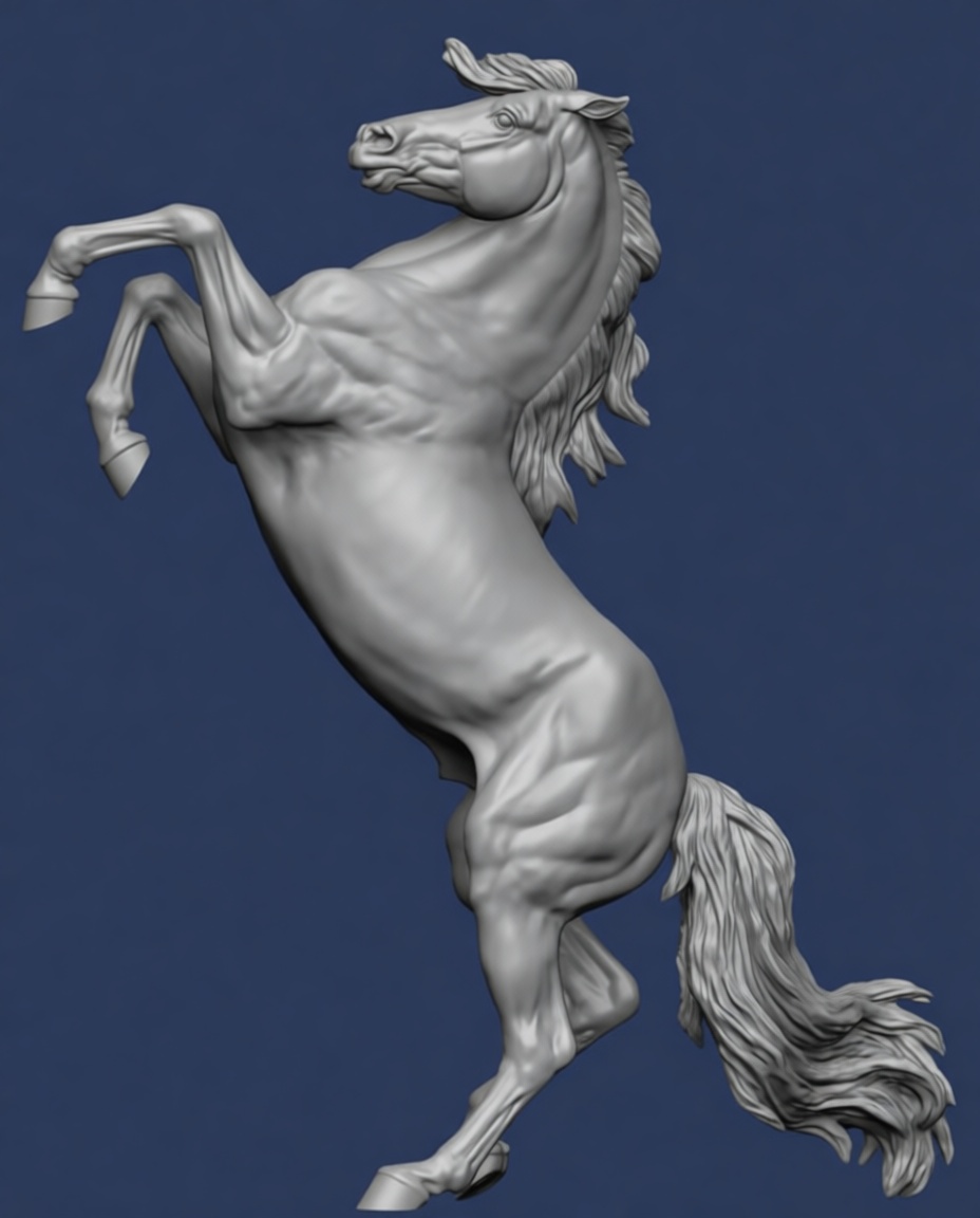 Rearing Horse Figurine free 3D printable STL