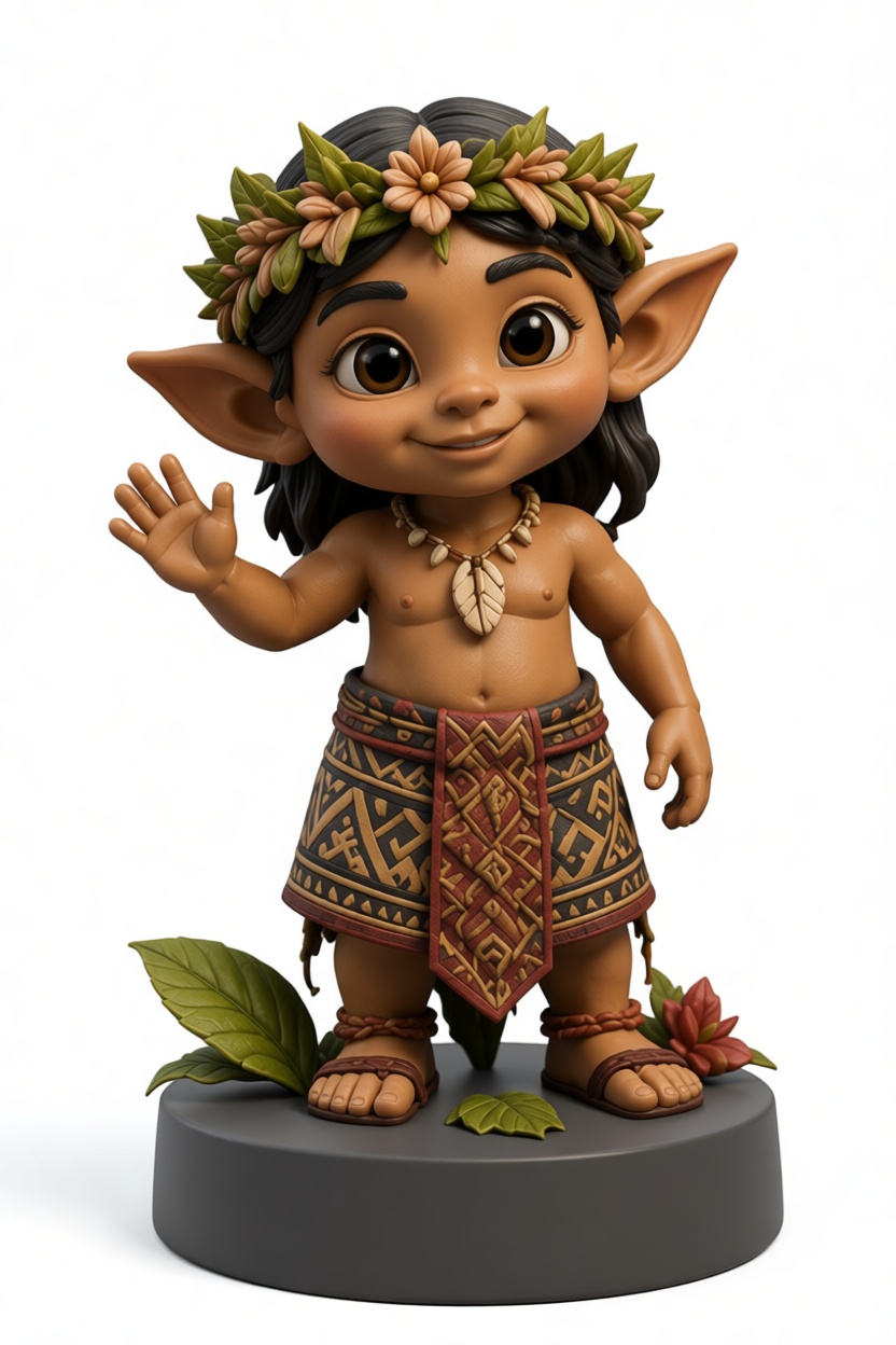 Baby Maui Figurine free 3D printable STL