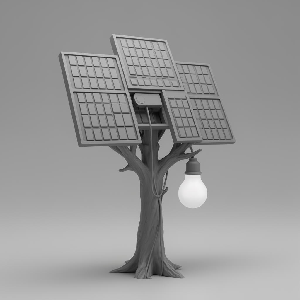 Photovoltaic Module Model free 3D printable STL