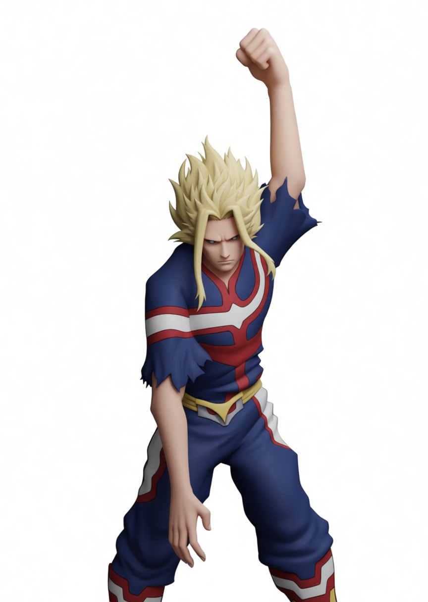 All Might 3D Figurine free 3D printable STL