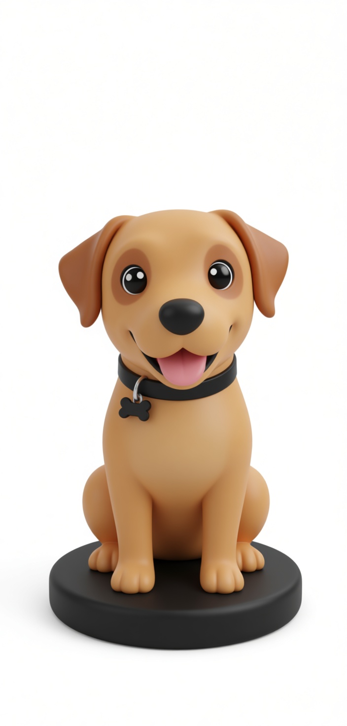 Cartoon Puppy Figurine free 3D printable STL