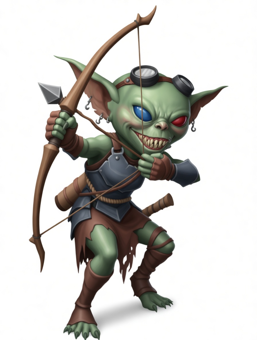 Goblin Archer Figurine free 3D printable STL