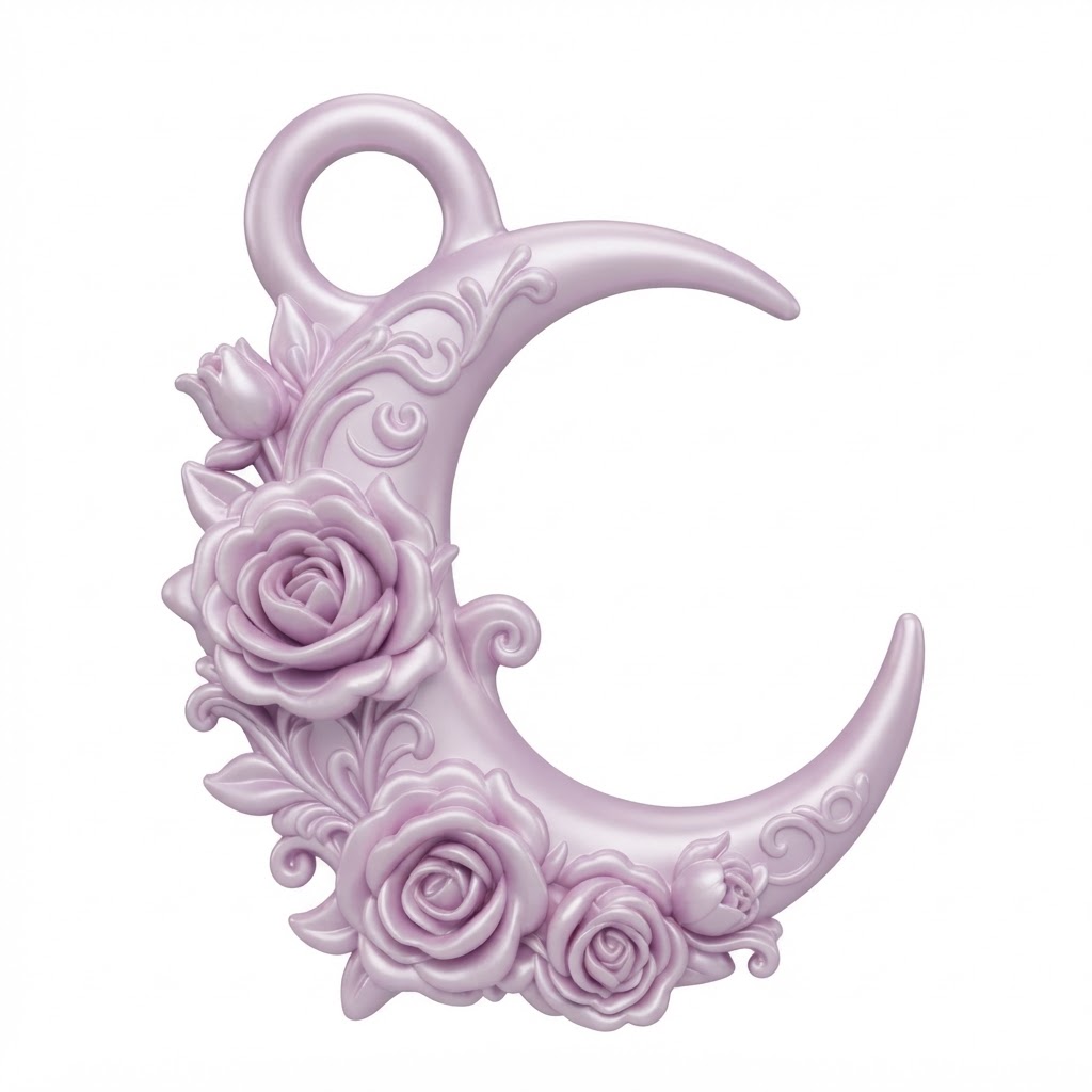 Crescent Moon Pendant free 3D printable STL