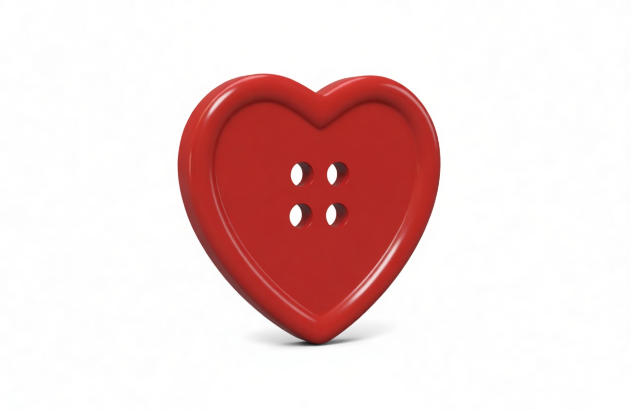 Heart-Shaped Button free 3D printable STL