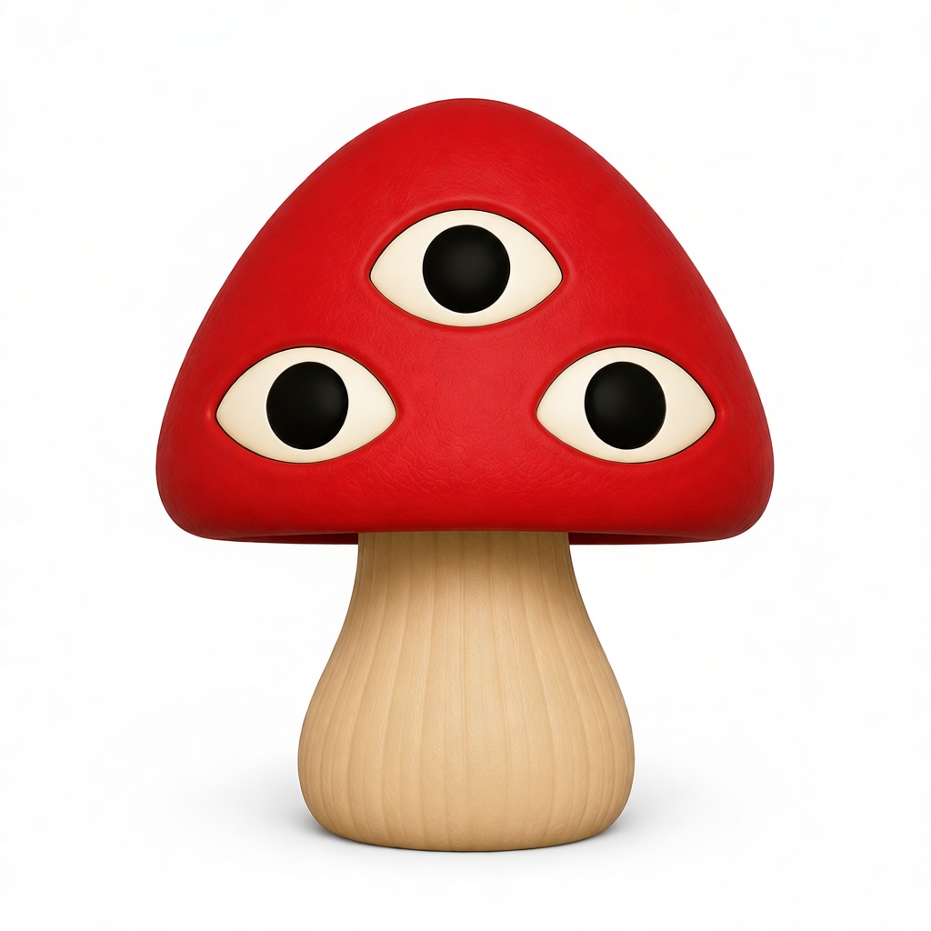 Three-Eyed Mushroom Figurine free 3D printable STL