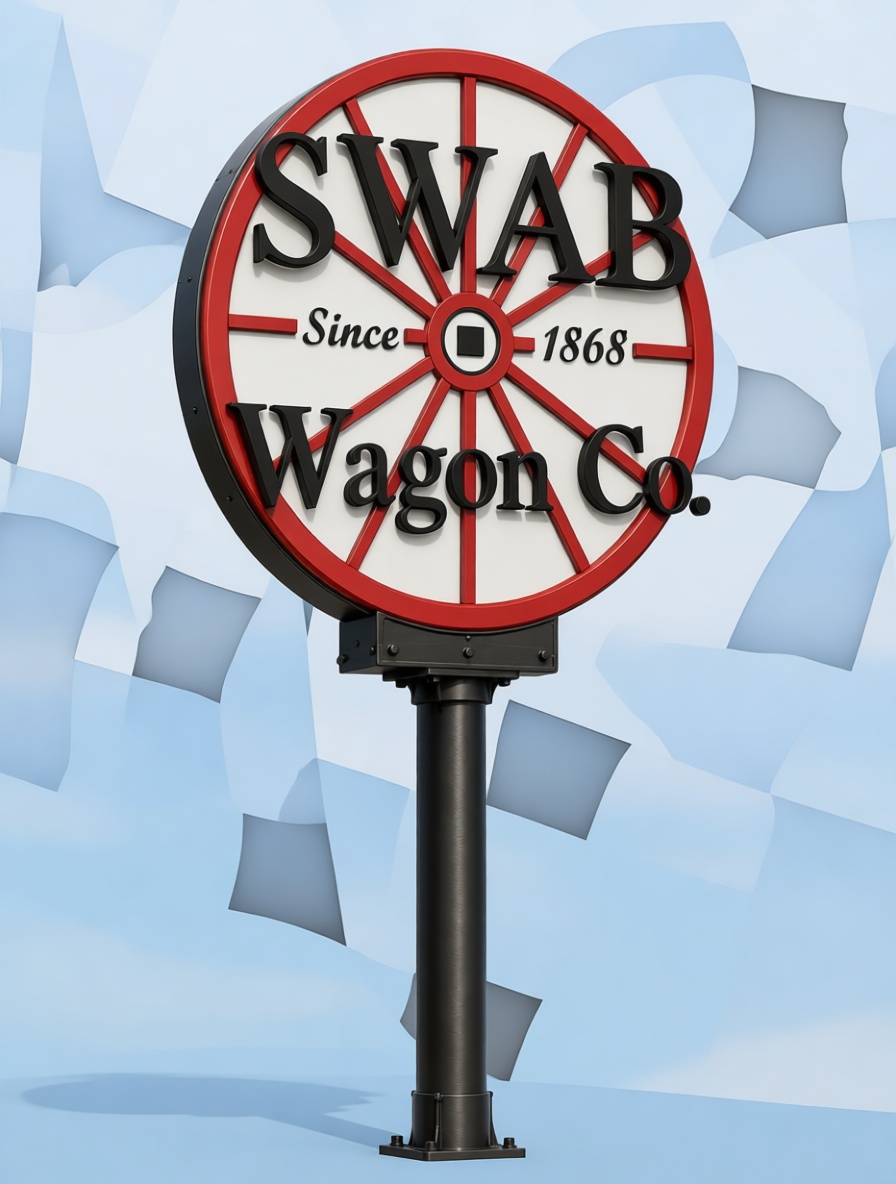 Swab Wagon Co. Sign free 3D printable STL