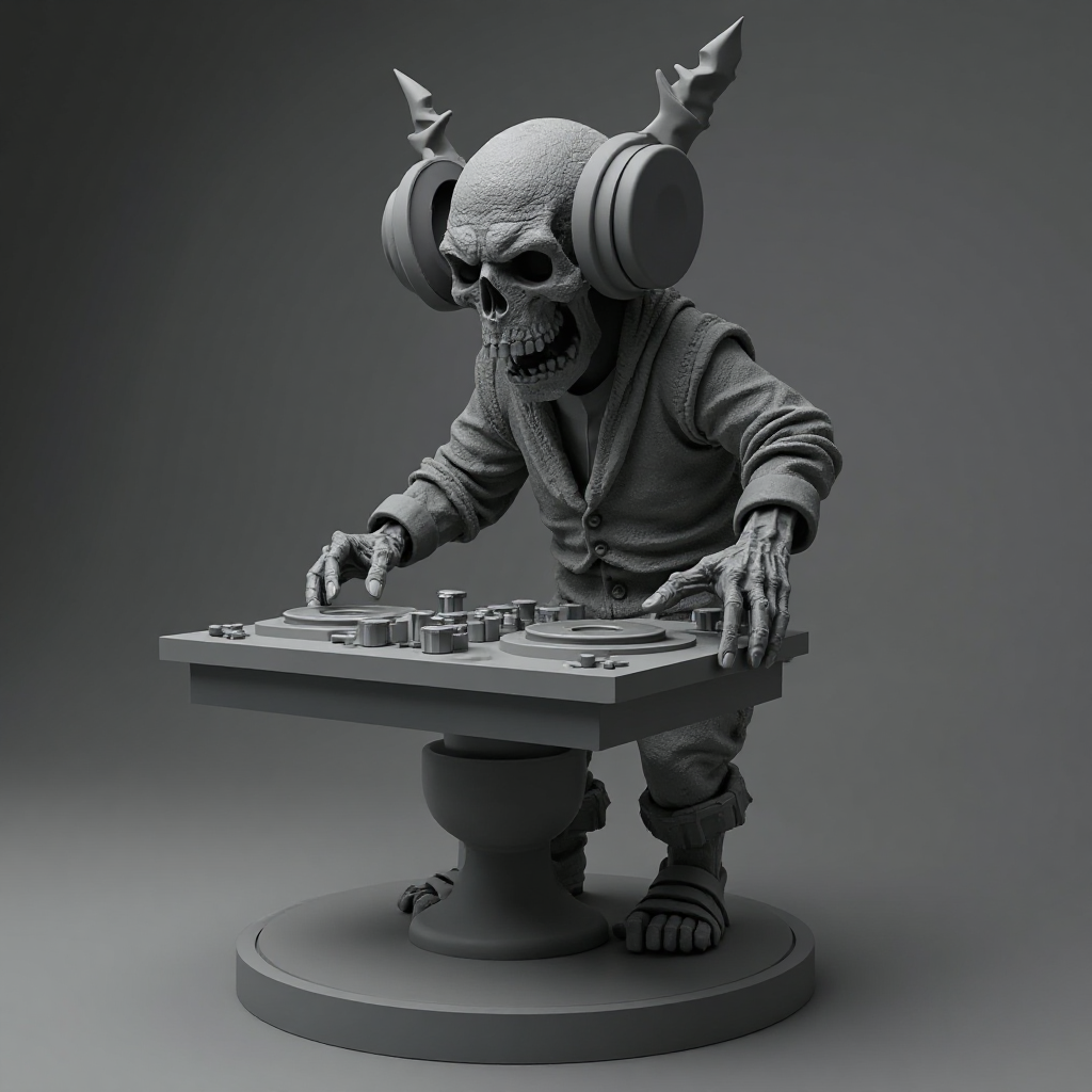 Dj Terrorpeujt Figurine free 3D printable STL