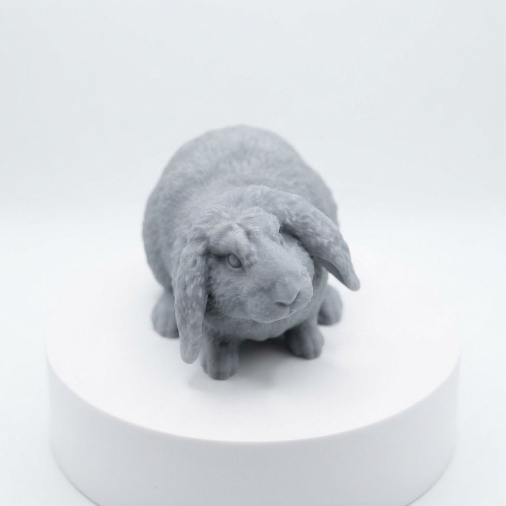 Holland Lop Rabbit Figurine free 3D printable STL