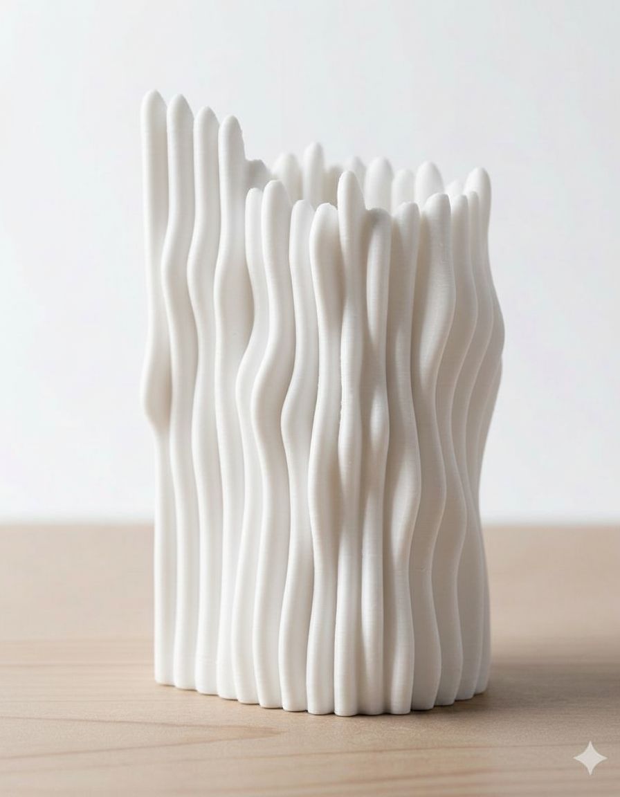 Wavy Abstract Vase free 3D printable STL