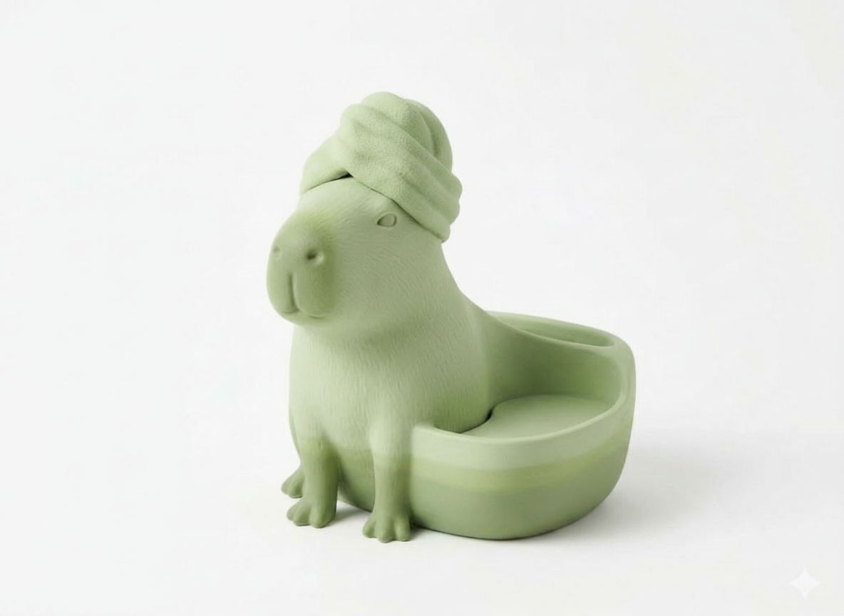 Capybara Planter Model free 3D printable STL