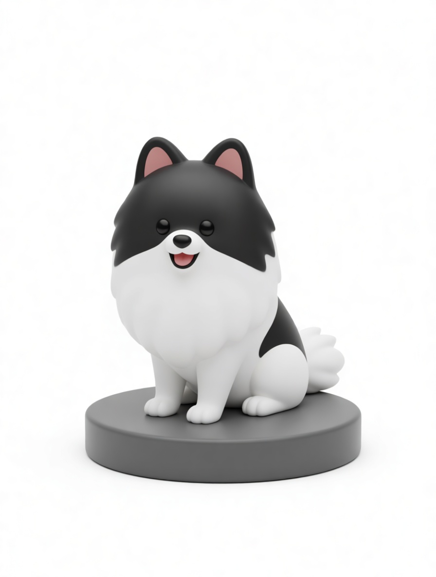 Pomeranian Dog Figurine free 3D printable STL