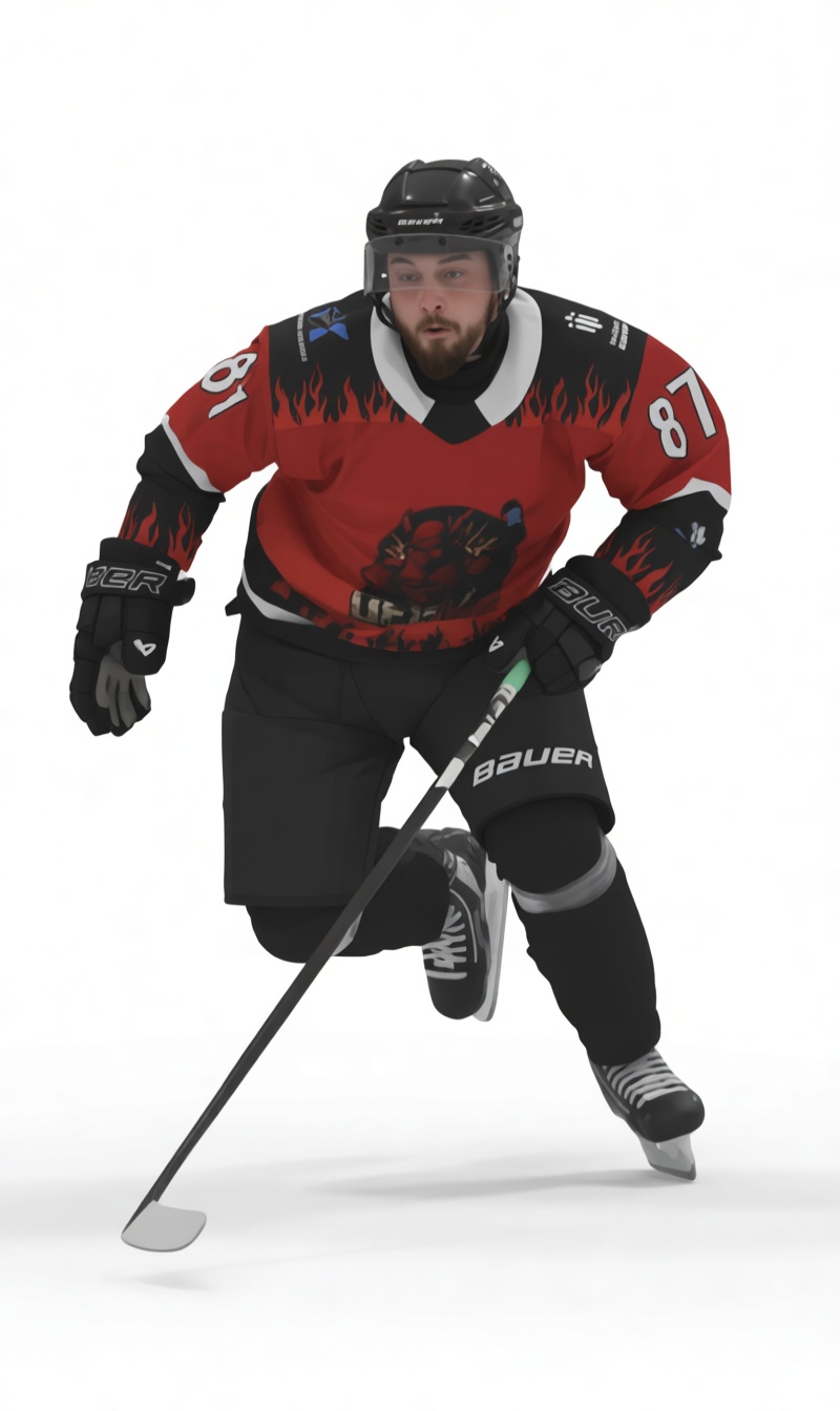 Ice Hockey Player Model free 3D printable STL