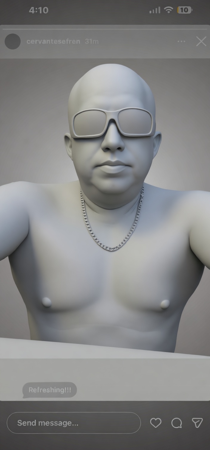 Bald Man Bust free 3D printable STL