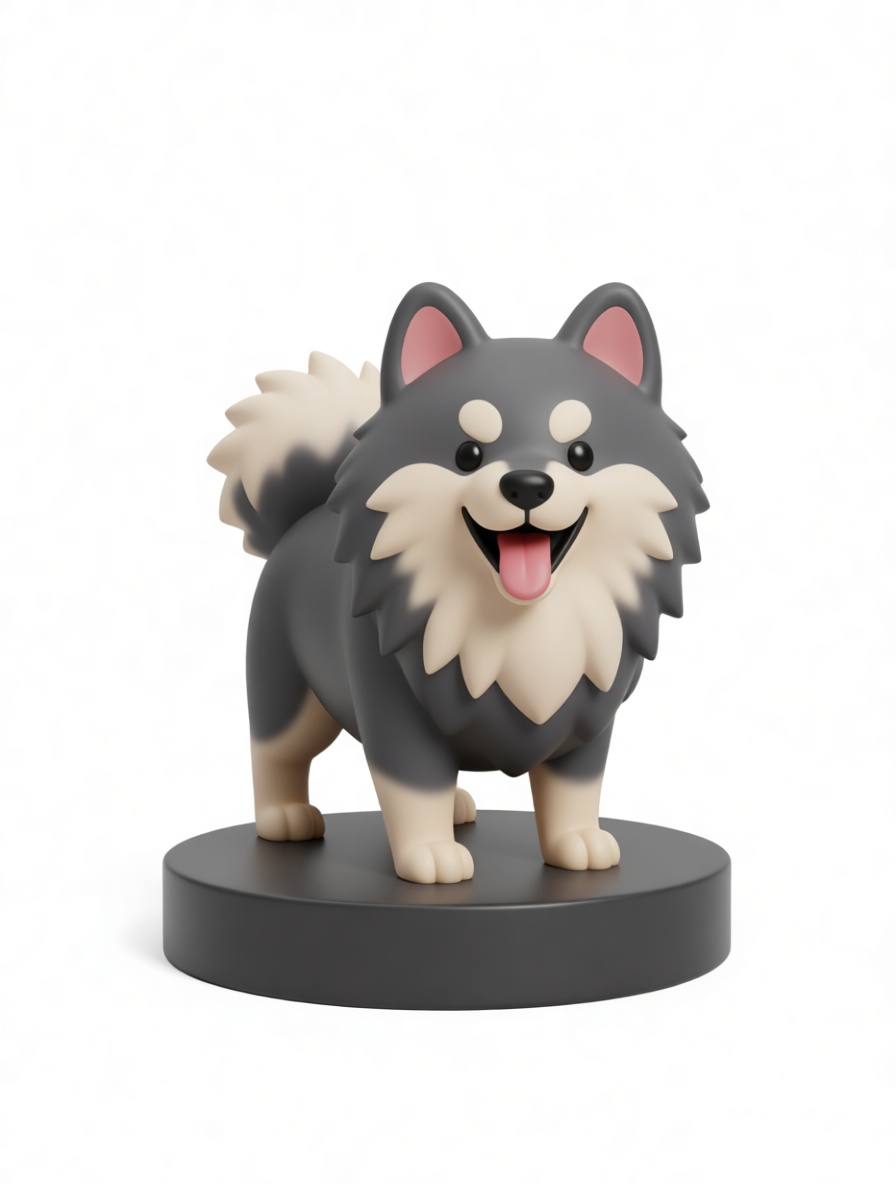 Pomeranian Dog Figurine free 3D printable STL