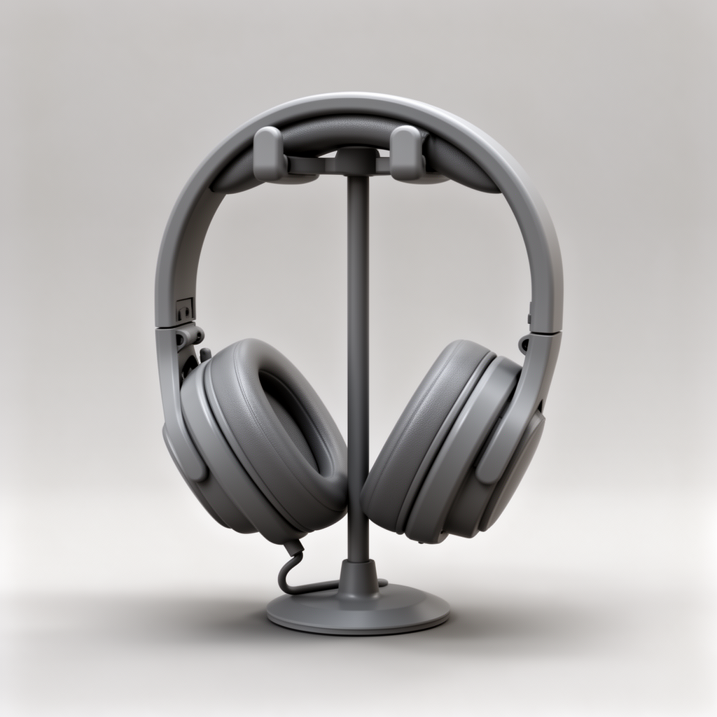 Headphone Holder Stand free 3D printable STL