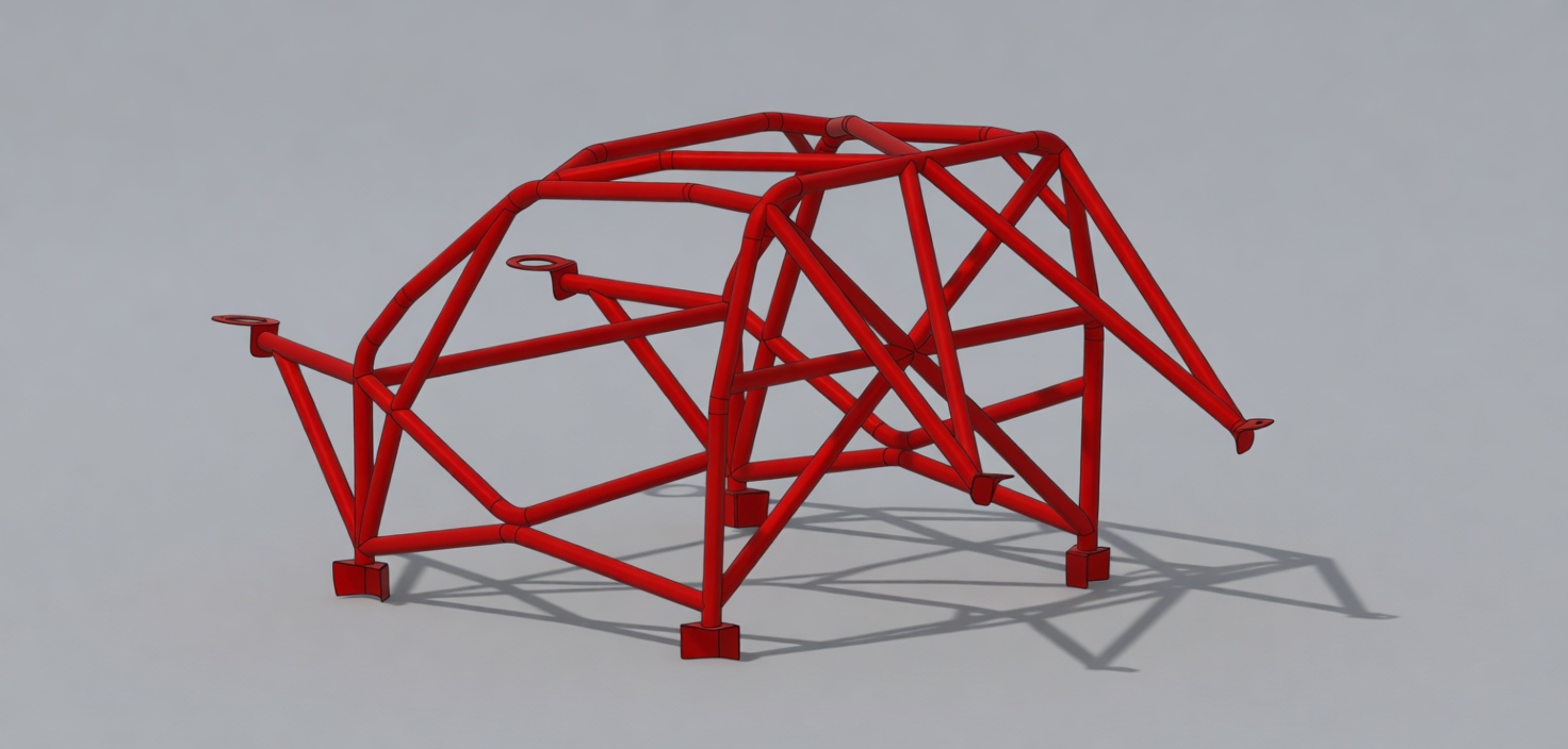 Roll Cage Frame Model free 3D printable STL