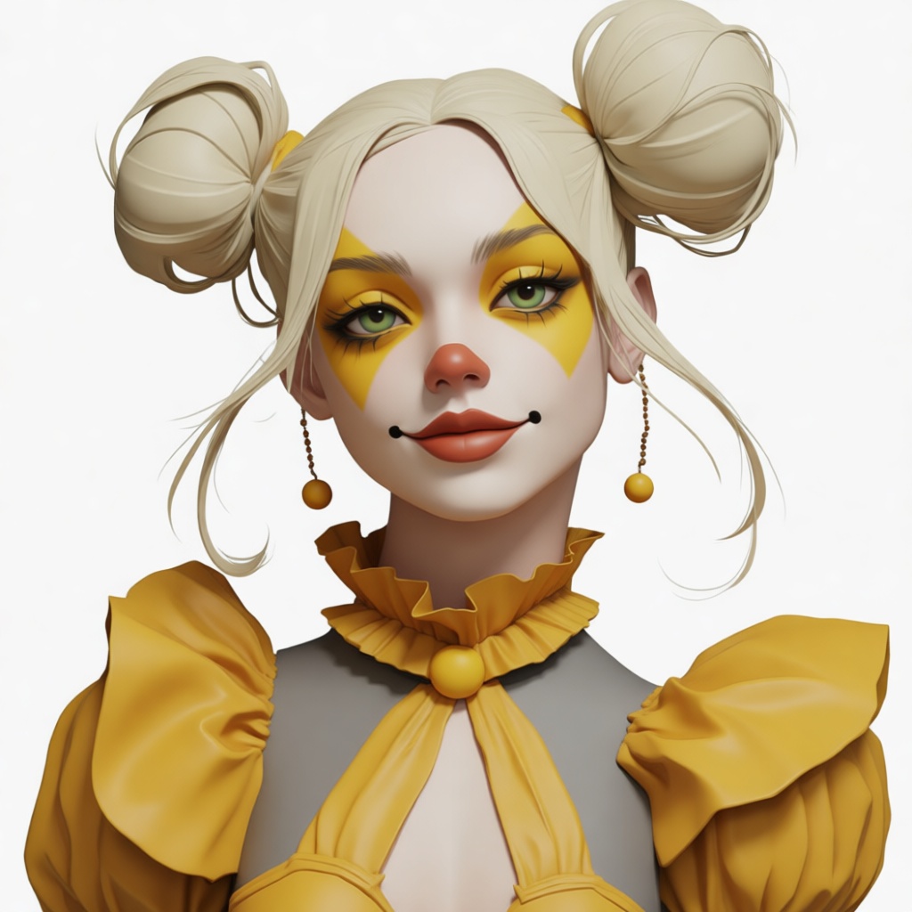Clown Girl Bust free 3D printable STL