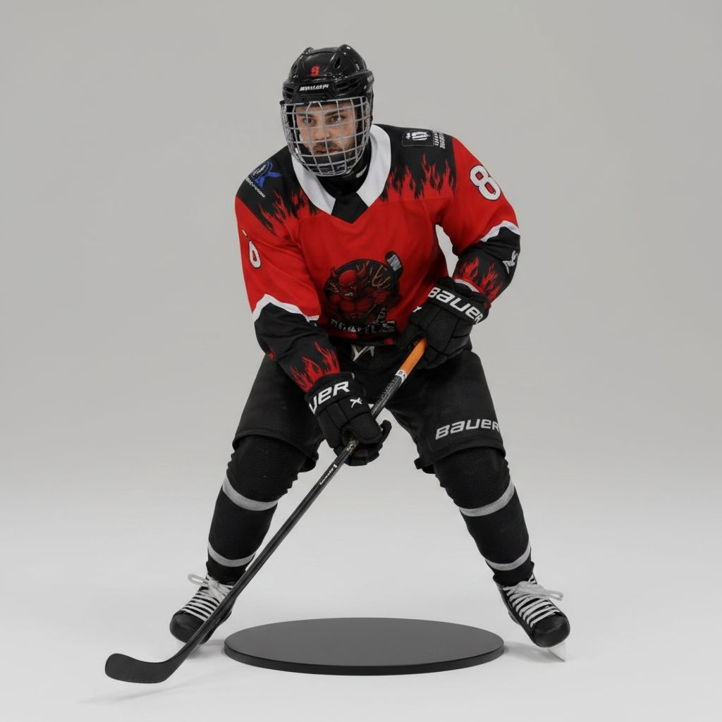Ice Hockey Player Figurine free 3D printable STL