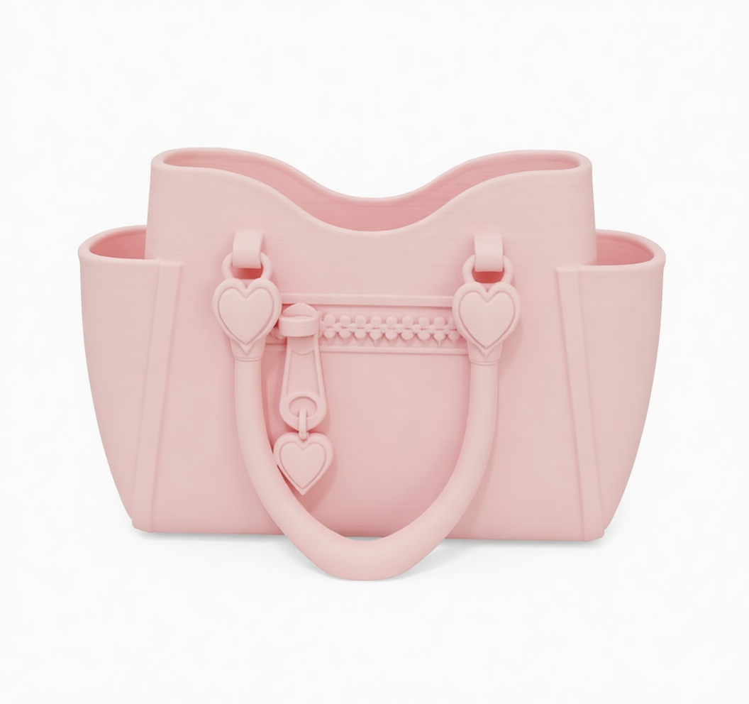 Heart Detail Tote Bag Model free 3D printable STL