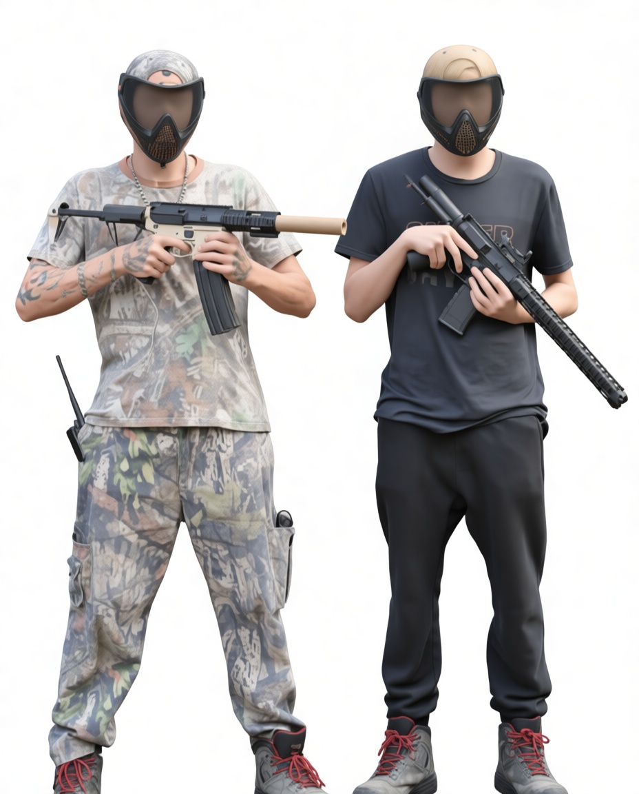 Airsoft Players Figurines free 3D printable STL
