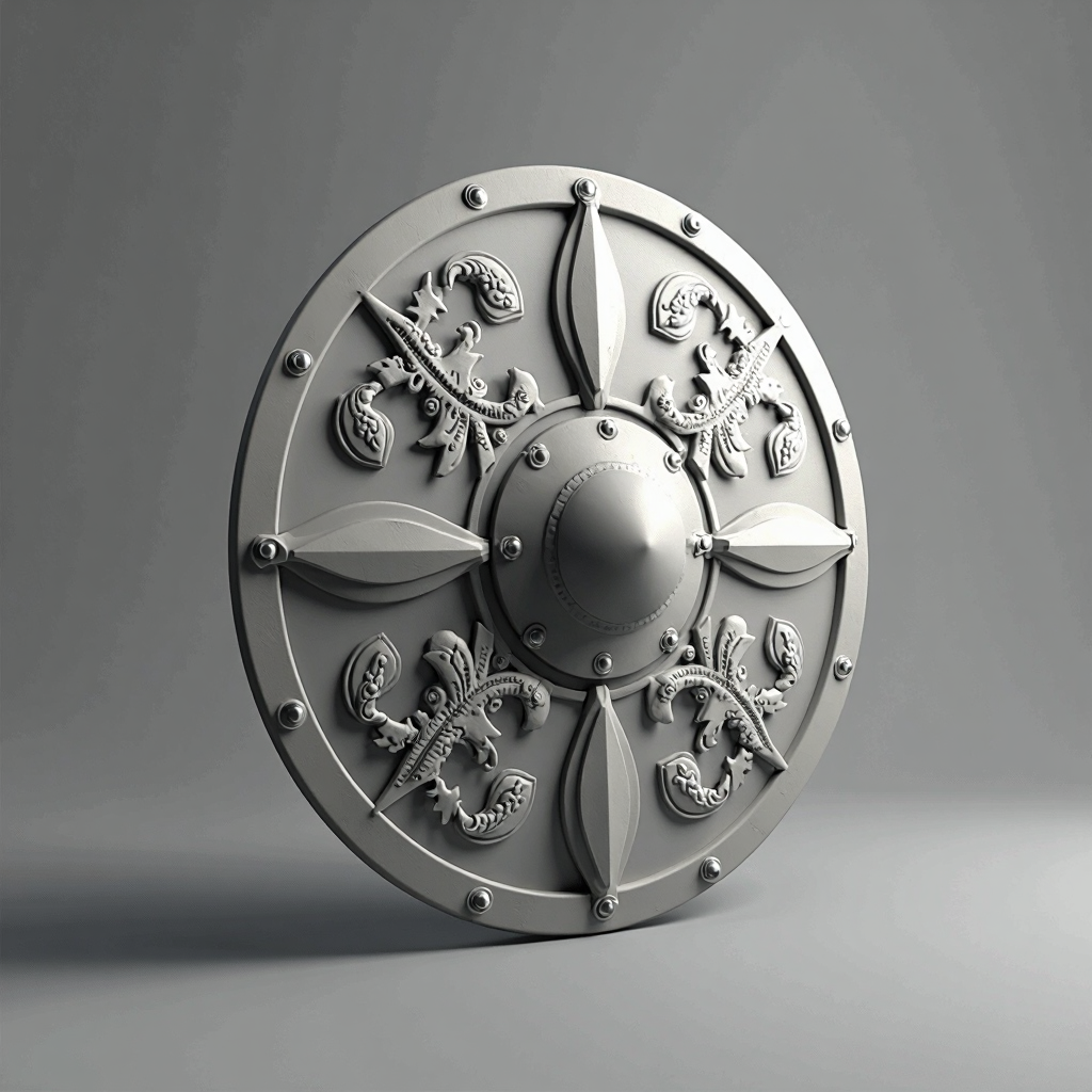 Viking Shield Figurine free 3D printable STL