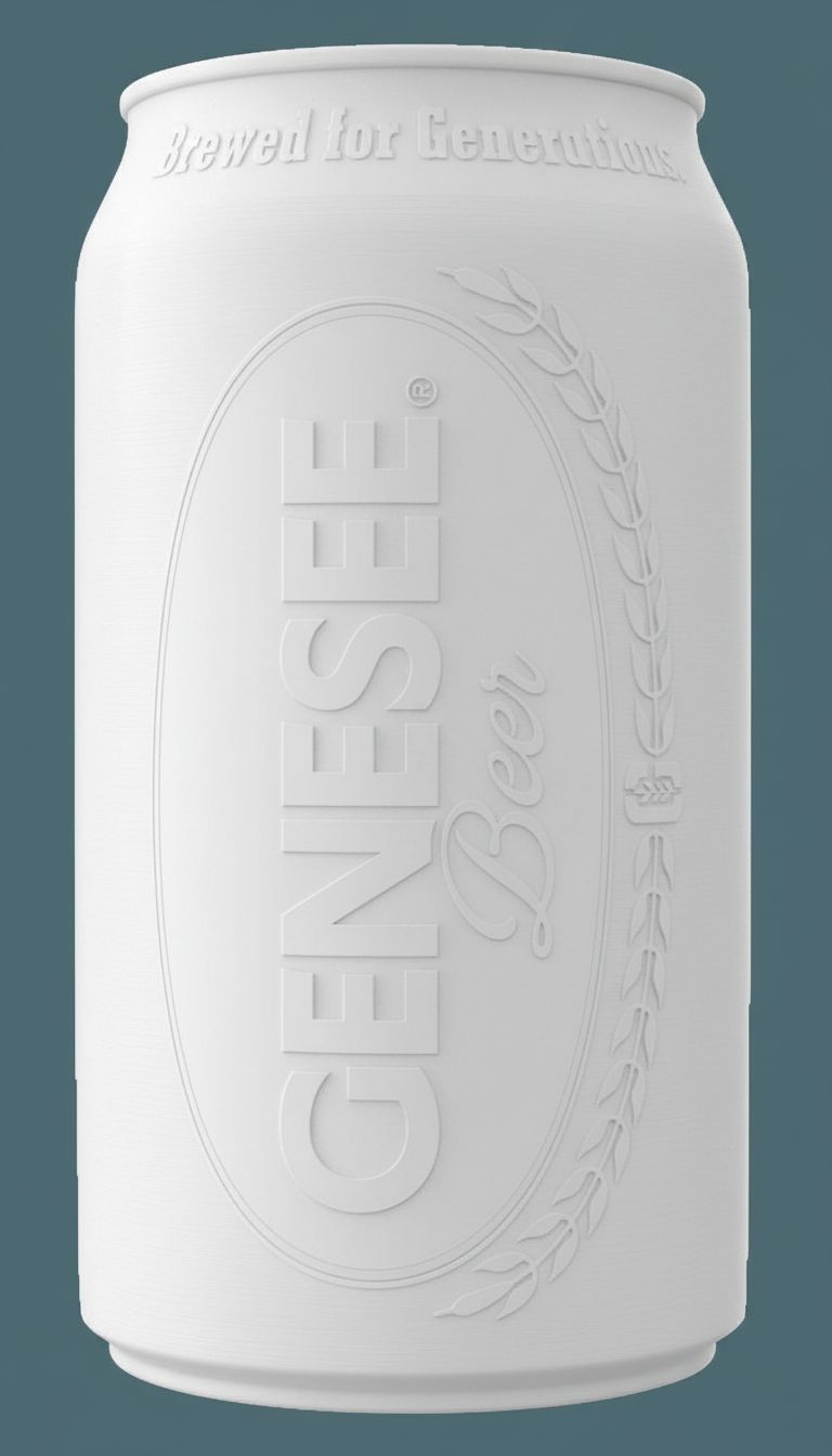 Genesee Beer Can Model free 3D printable STL