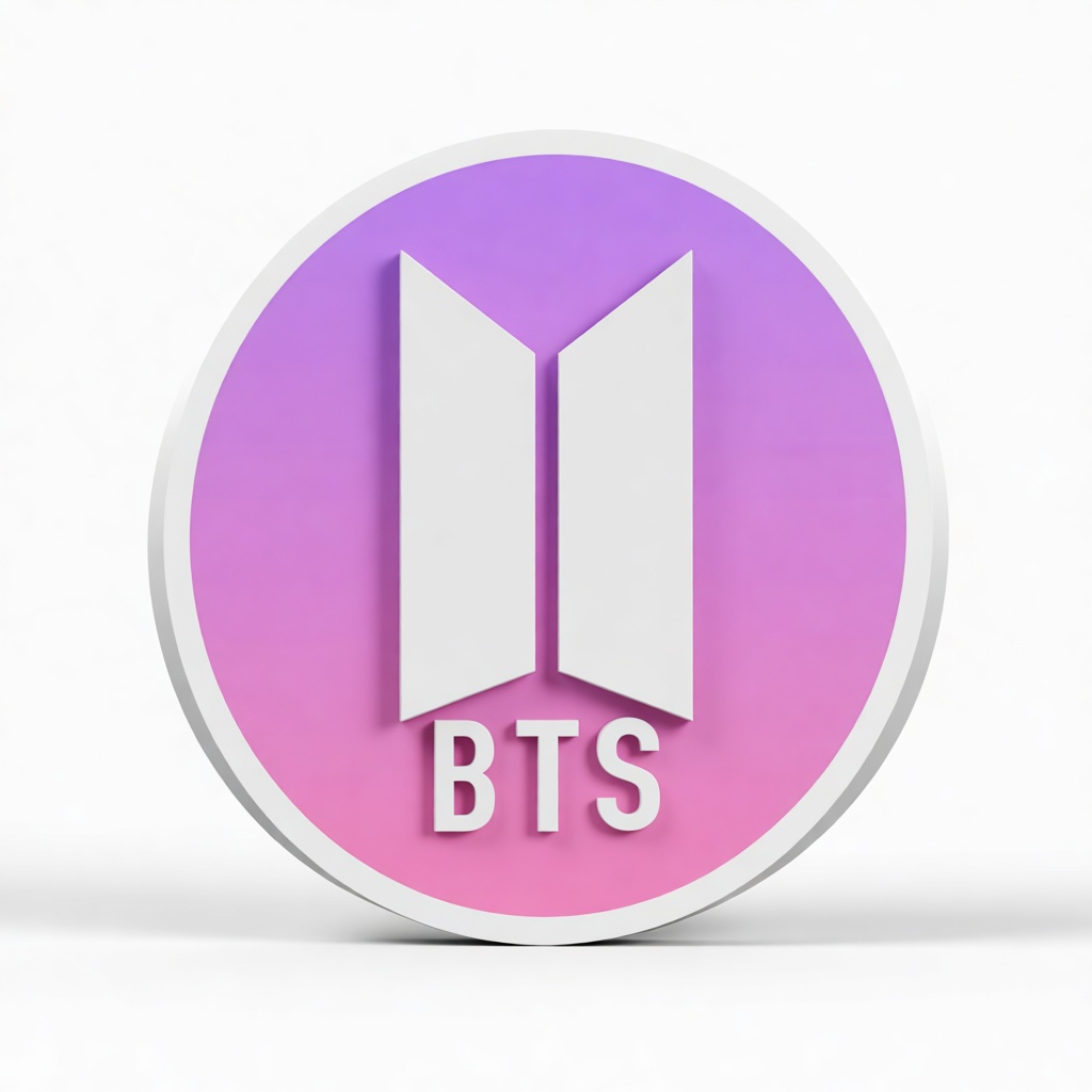 BTS Logo Emblem free 3D printable STL
