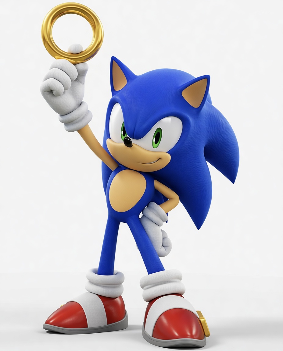 Sonic the Hedgehog Figurine free 3D printable STL
