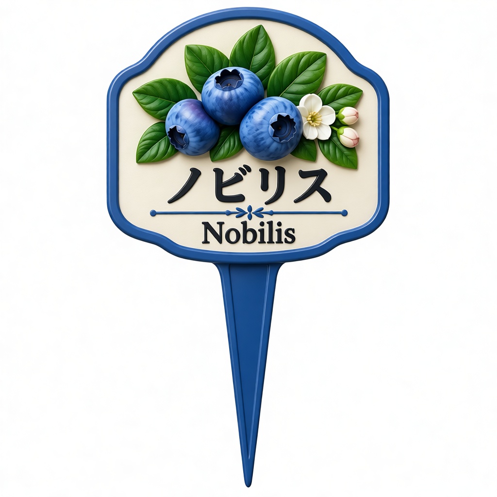 Nobilis Blueberry Plant Marker free 3D printable STL