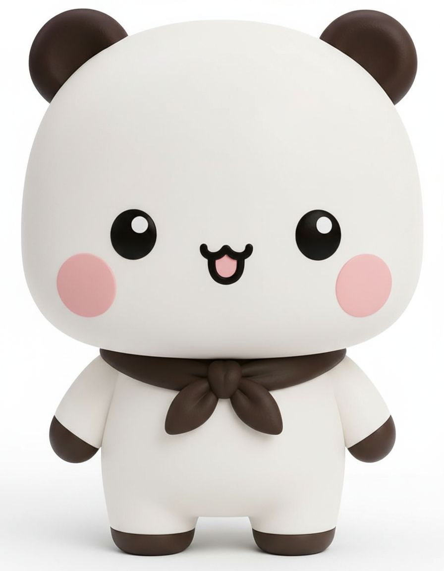 Kawaii Panda Figurine free 3D printable STL