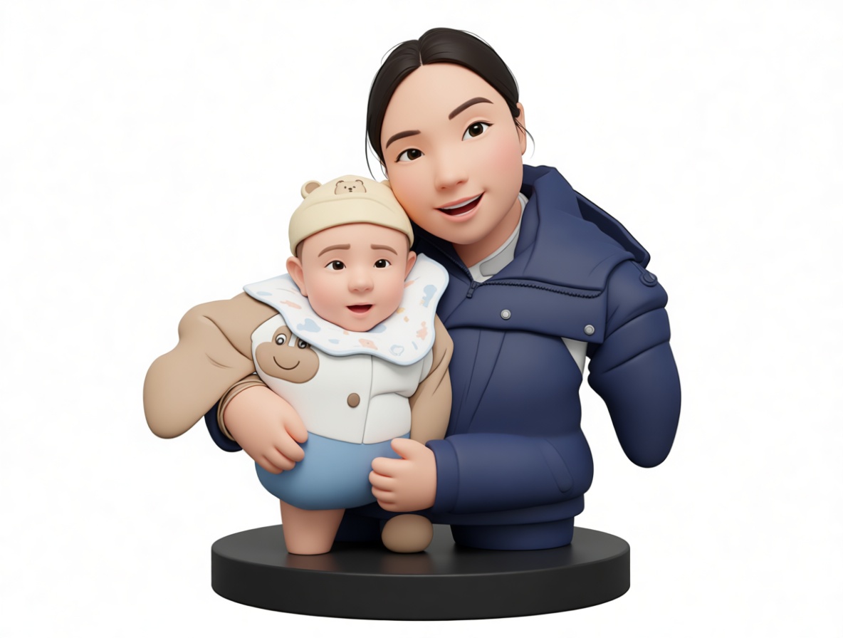 Mother and Baby Figurine free 3D printable STL