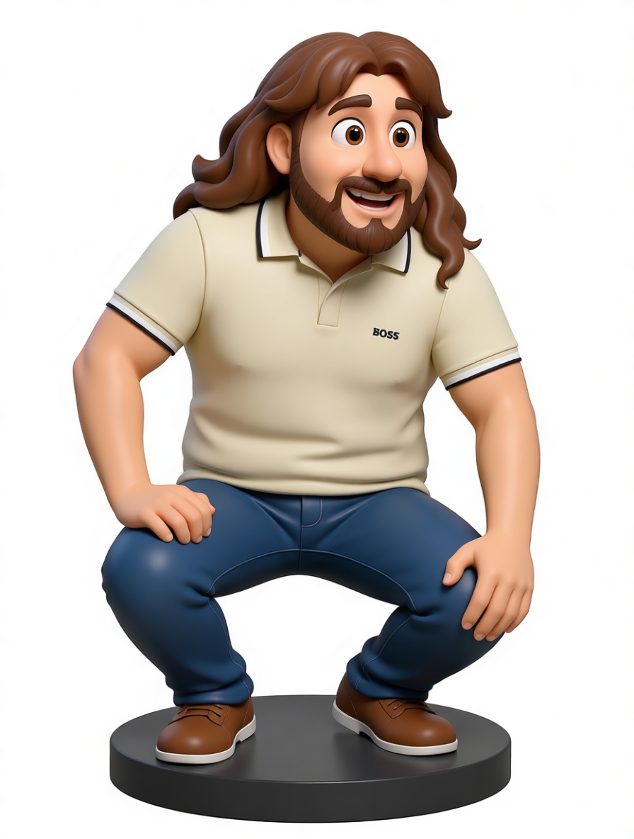Bearded Man Figurine free 3D printable STL