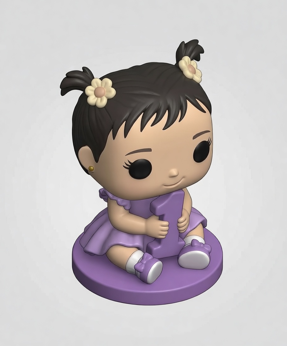 Baby Girl Figurine free 3D printable STL