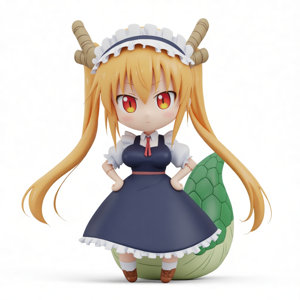 Tohru Maid Figurine free 3D printable STL