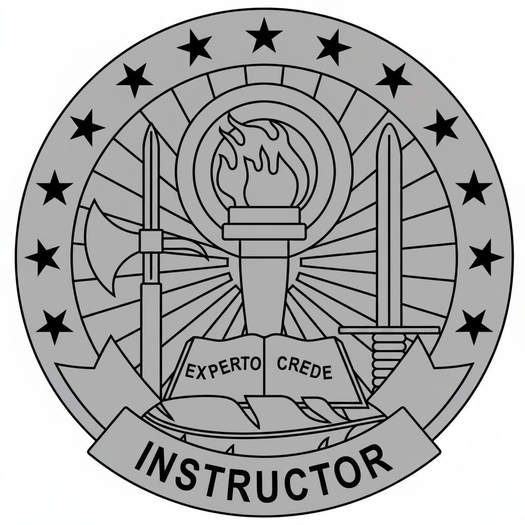 Army Instructor Emblem free 3D printable STL