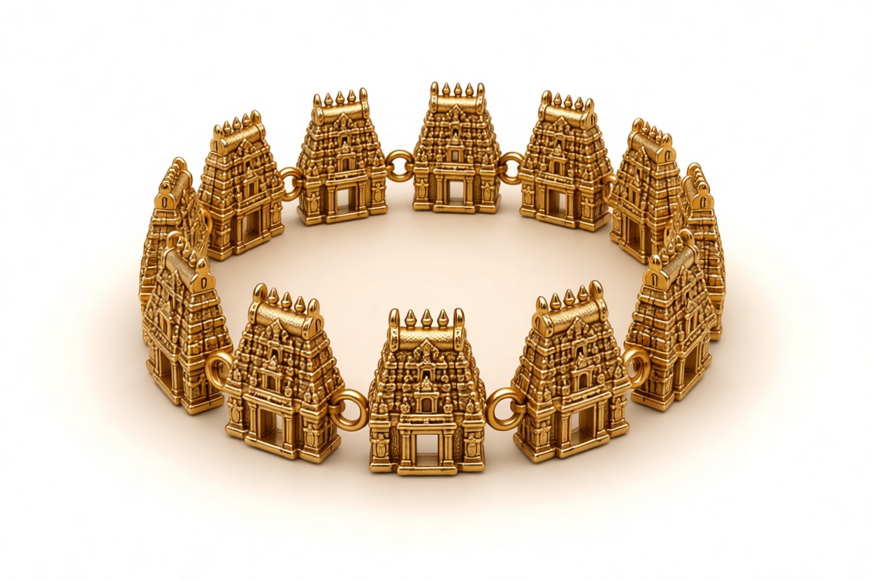 Dravidian Temple Bracelet free 3D printable STL