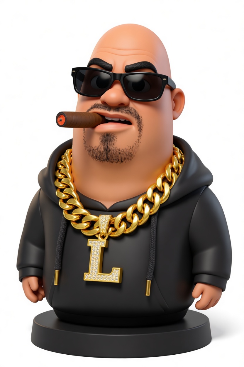 Bald Man Cigar Bust free 3D printable STL