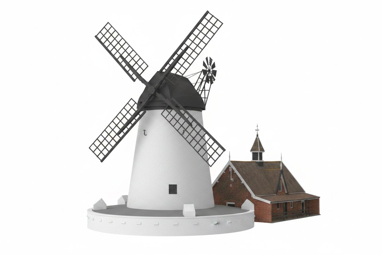 Traditional Windmill Model free 3D printable STL