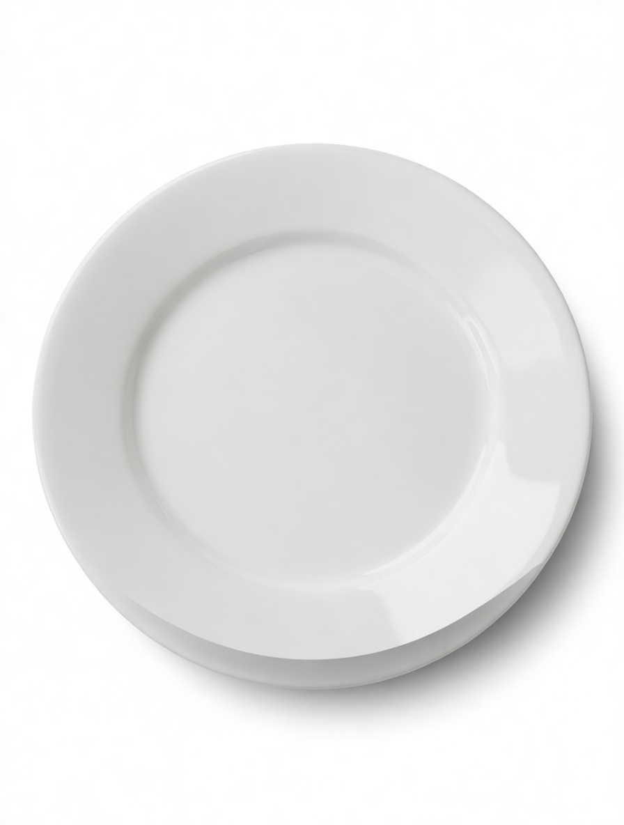 White Dinner Plate Model free 3D printable STL